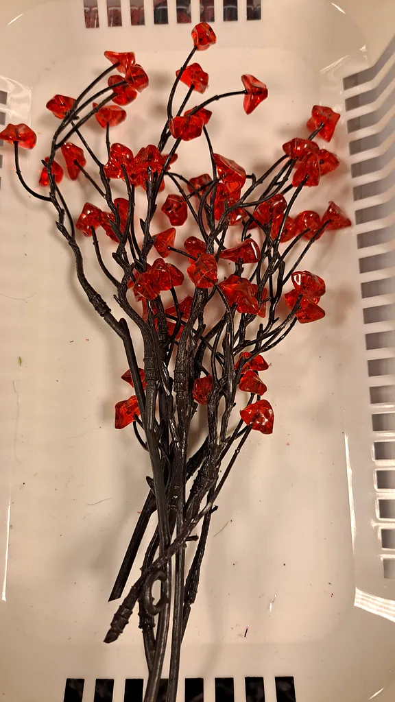 Haarclip zwart rood, foto 3 van 3