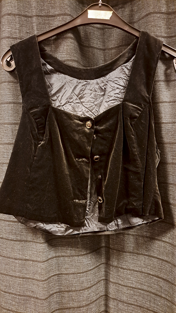 Zwarte top velours