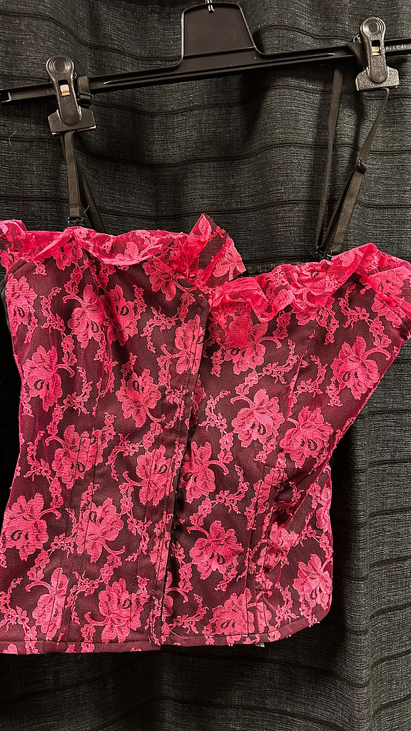 Roze top kant