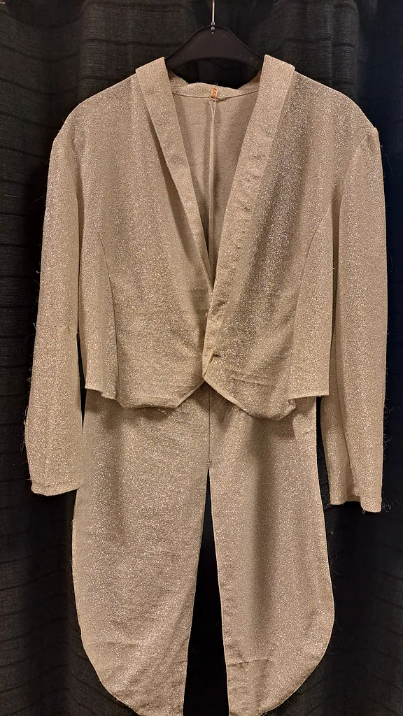Jacket licht grijs glitter