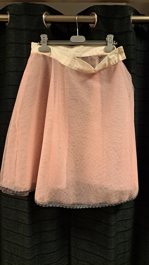 Oud roze tule rok