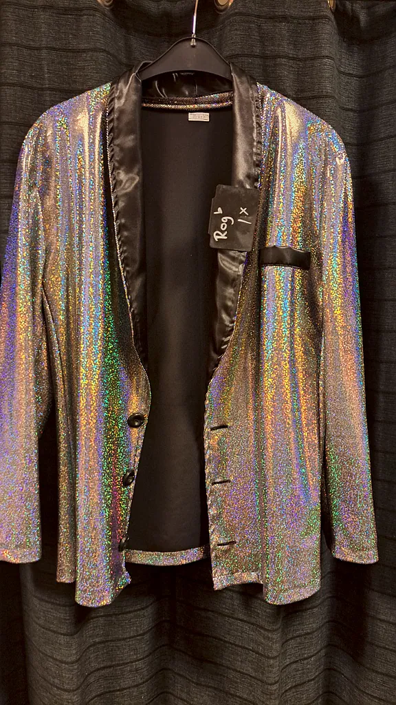 Zilver glitter colbert