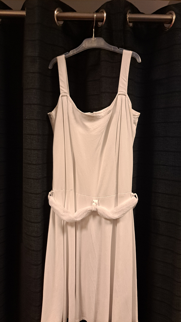 Witte mouwloze jurk