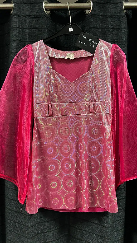 Fuchsia roze glitter broek , foto 3 van 3