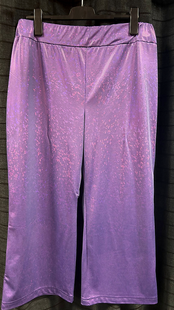 Paarse broek glitter