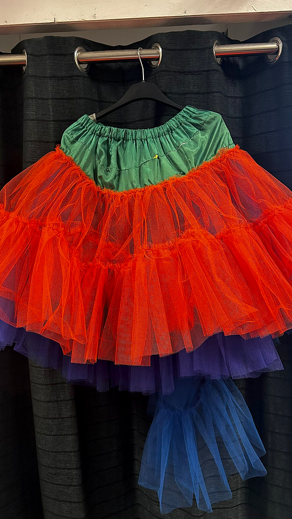 3 kleuren tule rok, foto 1 van 2