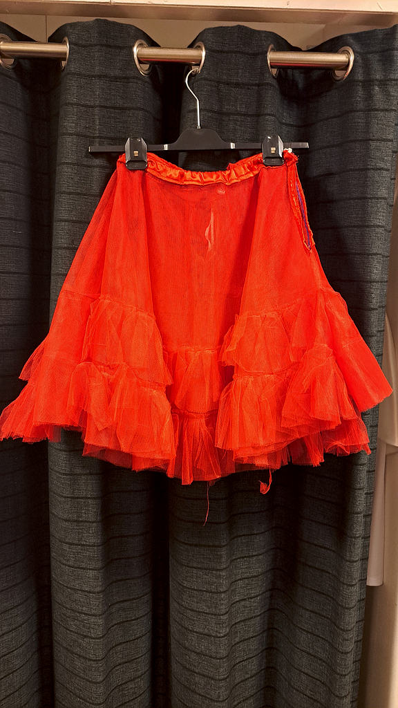 Petticoat onderrok zwart en rood, foto 3 van 3