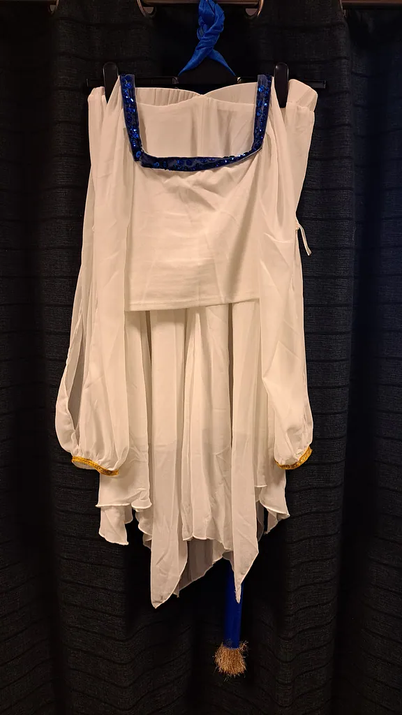 Griekse witte rok met top