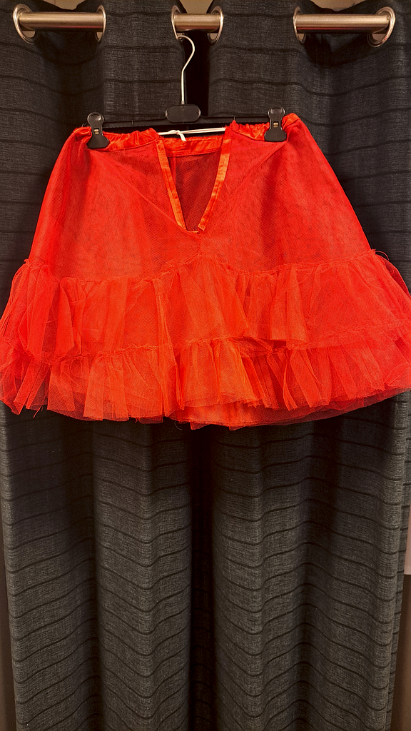 Petticoat onderrok zwart en rood, foto 1 van 3