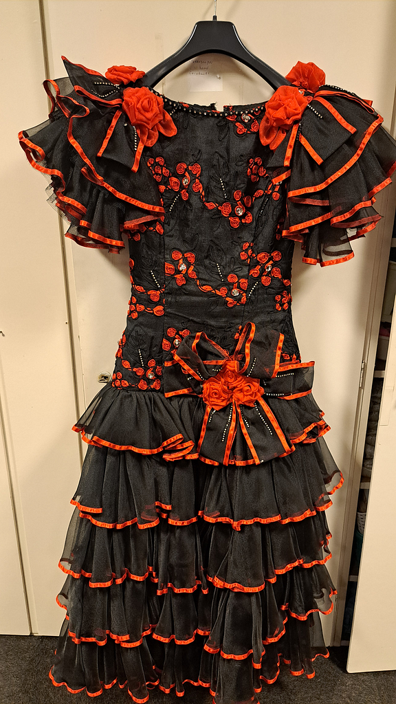 Spaanse danseressen jurk