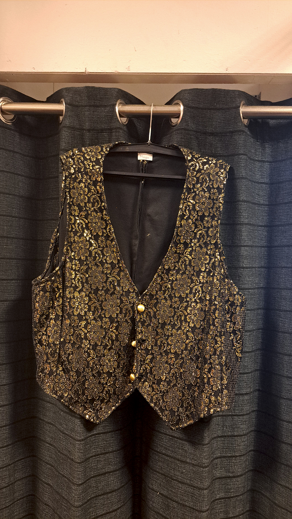 Gilet gouden zwart
