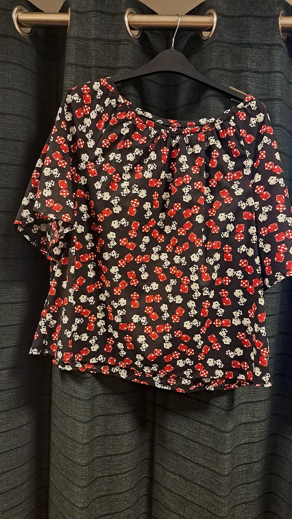 Dobbelstenen blouse