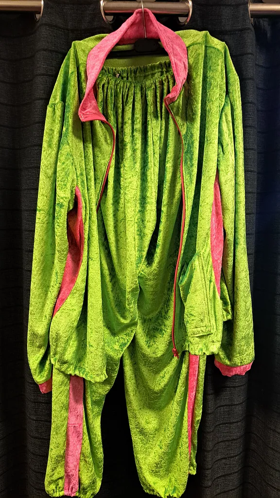 Joggingpak roze groen